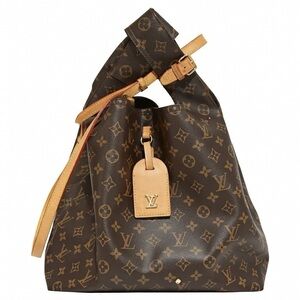 Louis Vuitton Brown Monogram Bag with Tan Accents